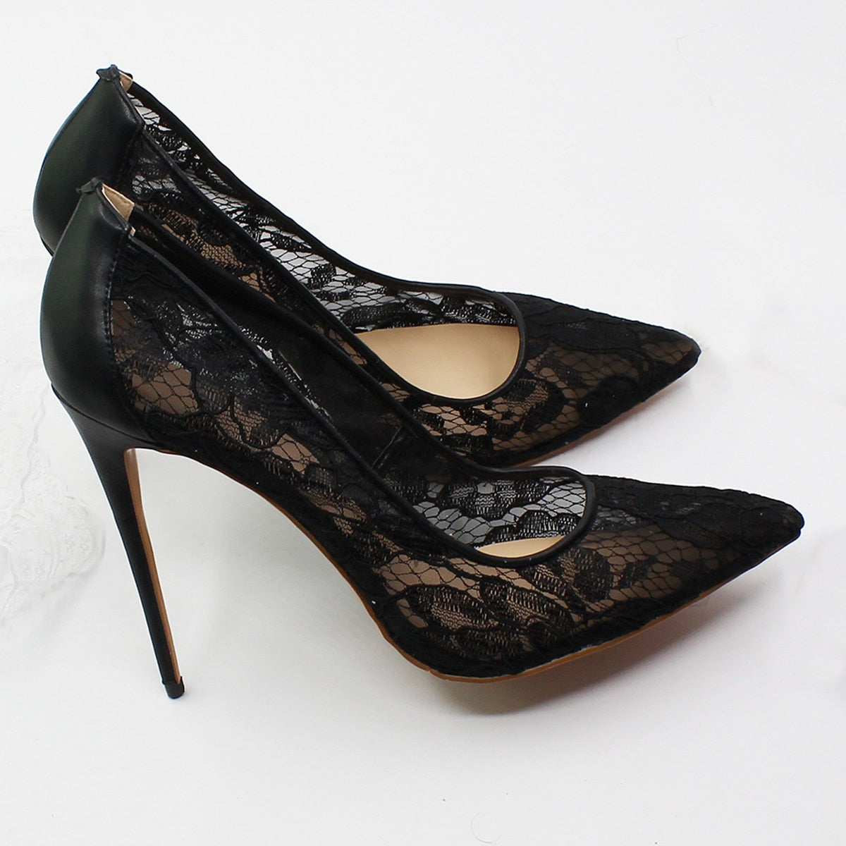 Black Lace Pumps